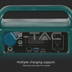 Statie de stocare portabila V-TAC 300W cu port USB si USB-C si Incarcare rapida
